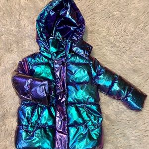 Holographic Toddler size 3T Coat